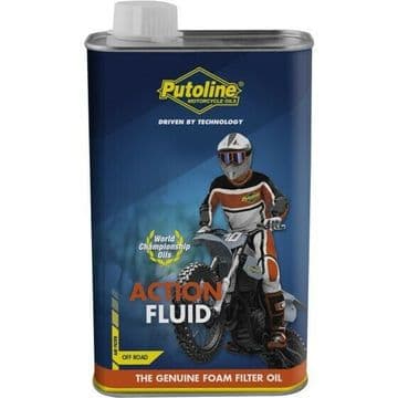 Putoline Action Fluid MX Motocross Off Road Motorbike Foam Air Filter Oil 1L Tin